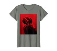 Alien: Romulus Xenomorph Facehugger Attack Official Poster Camiseta, Mujer, Verde Militar Jaspeado, S