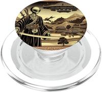 Alien Samurai Warrior Invasion Platillos Voladores PopSockets PopGrip para MagSafe