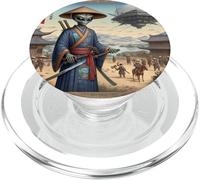 Alien Samurai Warrior Invasion Platillos Voladores PopSockets PopGrip para MagSafe