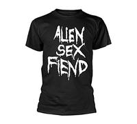Alien Sex Fiend Logo T Tshirts Camisetas y Tops Black(Medium)