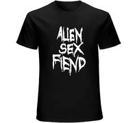 Alien Sex Fiend Music T-Tshirts Camisetas y Tops Mens Black Tees Unisex Tshirts Camisetas y Tops(Large)