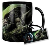 Alien Sigourney Weaver Ridley Scott Taza Interior y Asa Negra Ceramica Mug