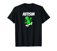 Alien Skateboarder Funny Cosmic Skater Apparel AutismTees Camiseta