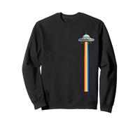 Alien Spaceship Rainbow UFO Abduction Ciencia Ficción Amantes Sudadera