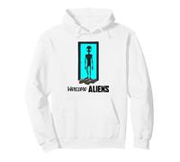 Alien Standing In Doorway Surrealista Sci Fi Design Sudadera con Capucha