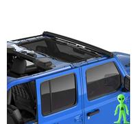 ALIEN SUNSHADE Jeep Wrangler JL - Parasol Delantero de Malla para Jeep Wrangler 2018+ de 2 Puertas o 4 Puertas JL y JLU Unlimited