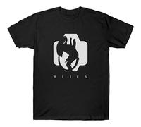 Alien T Shirt Sci-FI Horror Film Movie 1980'S Cult T-Shirt Black 3XL