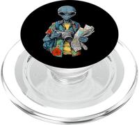 Alien Turista Gracioso Espacio Viaje Gráfico PopSockets PopGrip para MagSafe