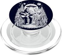 Alien UFO Bigfoot Meetup, Bigfoot Tocando la Guitarra en el Bosque PopSockets PopGrip para MagSafe