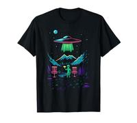 Alien UFO Disc Golf Player Sport Space Frisbee Game Lover Te Camiseta