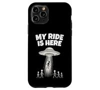 Alien UFO My Ride Is Here Funny Flying Saucer Men Women Kids Carcasa para iPhone 11 Pro