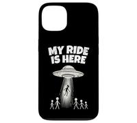 Alien UFO My Ride Is Here Funny Flying Saucer Men Women Kids Carcasa para iPhone 13