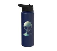 Alien UFO Visit Area 51 Extraterrestrial Species Planet Stainless Steel Insulated Water Bottle