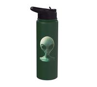 Alien UFO Visit Area 51 Extraterrestrial Species Planet Stainless Steel Insulated Water Bottle