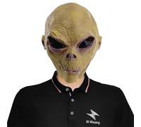Alienígena de Halloween para adultos, para hombres/mujeres, fiesta, cosplay, mascarada, aterrador, realista, látex, fiesta de látex para adultos, B, Talla única
