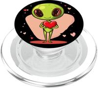 Alienígena galáctico de San Valentín para un romance interestelar PopSockets PopGrip para MagSafe