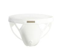 Alienjoy Jockstrap String Tanga para Hombres Sexy Hombres G-Strings Ropa Interior Elástico Algodón Bragas Tanga Atlético Apoyo Deportivo Calzoncillos, Blanco, S