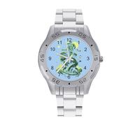 Aliens and Bigfoot - Reloj de pulsera de acero inoxidable para hombre, relojes personalizados para mujer