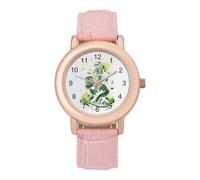 Aliens and Bigfoot - Reloj de pulsera para mujer, correa suave, regalo para cumpleaños, día de San Valentín