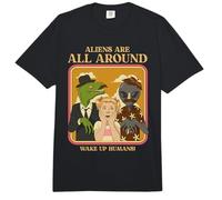 Aliens Are All Around Alien UFO Divertido Comfort Colors Adult Heavyweight T-Shirt