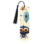 Aliens of All Kinds - Marcapáginas de madera con impresión de doble cara, 5 piezas, regalos para mujeres para amantes de los libros, accesorios geniales para cuadernos, regalos de cumpleaños para