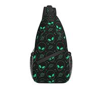 Aliens Sling Bag Casual Crossbody UFO Space Shoulder Bag Mochila Chest Daypack