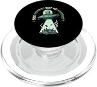 Aliens UFO Espacio Extraterrestre Platillo Volador Ninguna Humanidad PopSockets PopGrip para MagSafe