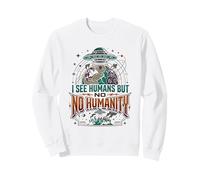 Aliens UFO Espacio Extraterrestre Platillo Volador Ninguna Humanidad Sudadera