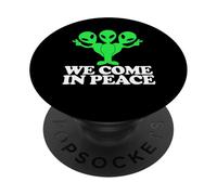 Aliens Venimos en Paz PopSockets PopGrip Adhesivo