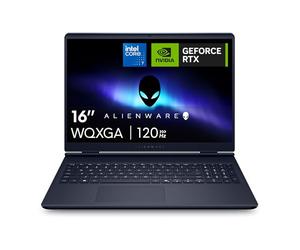 Alienware 16 Aurora Portátil Gaming AC16250 16" QHD+ 120Hz sRGB 100%, Intel Core 7 240H Series 2, NVIDIA GeForce RTX 5060, 16GB RAM, 1TB SSD, Windows 11 Home, Teclado retroiluminado QWERTY - Indigo