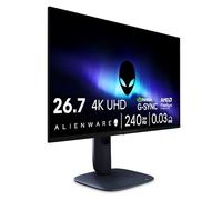Alienware 27 Monitor Gaming - AW2725Q, 4K UHD (3840x2160), 240Hz, QD OLED, 0.03ms, NVIDIA G-Sync Compatible, AMD FreeSync Premium Pro, HDR True Black 400, Dolby Vision, USB-C, 3 Años de Garantía