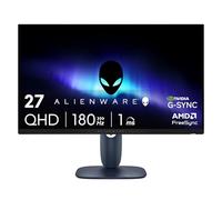Alienware 27 Monitor para juegos - AW2725DM - visualización QHD de 27 pulgadas 180Hz 1 ms, IPS, NVIDIA G-SYNC, AMD Freesync, VESA AdaptiveSync.