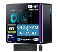 Alienware Aurora R16 Gaming Desktop PC - RTX 5080 16GB GDDR7 • Intel 24-Core Ultra-9 285K (hasta 5.7GHz) • NPU AI • Wi-Fi 7 • Win 11 Pro • AlienFX Liquid Cooling • 64GB DDR5 RAM, 4TB SSD