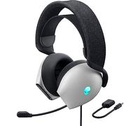 Alienware AW520H - Auriculares para Juegos con Cable, Dolby Atmos, unidireccional, AlienFX 16.8 Millones de Colores RGB, Silencio de micrófono, Controles de Volumen en los Auriculares, Certificado de