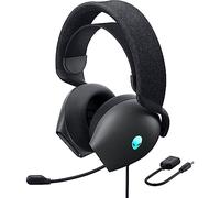 Alienware AW520H - Auriculares para juegos con cable Dolby Atmos, unidireccional, AlienFX 16.8 millones de colores RGB, silencio del micrófono, controles de volumen en los auriculares, certificado de