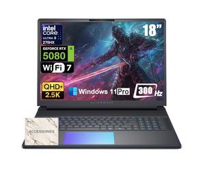 Alienware Laptop para juegos 18 Area-51 - Intel Ultra 9 275HX (24 núcleos, hasta 5.4 GHz), RTX 5080 GDDR7, 16 pulgadas 2.5K QHD+ 300Hz, 32GB DDR5, 1TB SSD, KB retroiluminado, con unidad de DVD, Win 11