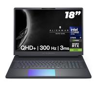 Alienware Ordenador portátil Gaming Area-51 de 18", GeForce RTX 5080 16GB GDDR7-18" QHD+ 300Hz, Intel Ultra 9 275HX, AlienFX RGB Lighting, Wi-Fi 7, AI NPU, Quad Fan Cooling, Win 11PRO (64GB DDR5