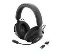 Alienware Pro Auriculares Gaming Inalámbricos - Diafragmas de 50 mm Revestidos de Grafeno, ANC Híbrida, Doble Micrófono IA, Batería de 75H, Dolby Atmos, Triple Conectividad - Dark Side of The Moon