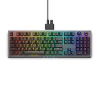 Alienware Teclado inalámbrico para juegos trimodo, AW920K, inalámbrico/con cable, rojo Cherry MX, AlienFX por tecla RGB / 16.8 millones de colores, programable, inalámbrico de 2.4 GHz, Bluetooth 5.1
