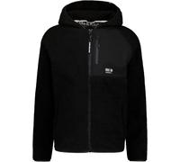 Alife And Kickin HaraldAK G Teddy Zip Hoodie Sudadera con capucha y cremallera, negro, tamaño S para Hombres