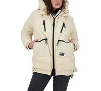 alife & kickin Rachelak A Coat Abrigo de Invierno para Mujer, Forro cálido, Tallas XS-XXL, Beige, M