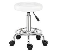 Alightup Taburete de oficina con ruedas - Profesional, giratorio 360 grados, altura ajustable, ideal para oficina, cocina, salón de masajes, clínica, pub, tocador, costura, pintura y piano