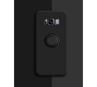 Alihtte Funda compatible con Samsung Galaxy S8 Plus, funda protectora resistente a los golpes, anillo magnético de 360 grados, resistente a los arañazos, soporte de moda, con imán para el coche