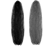 ALIIP Esponja de Red Africana para Baño, 2 Piezas Esponja Africana de Nailon, Red Exfoliante Malla Africanas para Baño y Ducha, African Sponge Larga con Cordón para Limpia Cuerpo y Espalda, Negro+Gris