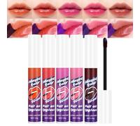 ALIIP Lip Stain Peel Off, 5 Colores Tinte Permanente, Tinte de Labios de Larga Duración, Brillo de Labios Extraíble, Maquillaje Labial Stain, Mascarilla Hidratante Labial (Conjunto B - 5 * 10g)