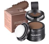 ALIIP Sombra para el Cabello, 4g Retocador de Raíces en Polvo Corrector de Raíces, Polvo para la Línea del Cabello Debilitado, Hairline Powder para Cubre Rápidamente Canas Mujer Hombre (Marrón Rojizo)