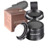 ALIIP Sombra para el Cabello, 4g Retocador de Raíces en Polvo Corrector de Raíces, Polvo para la Línea del Cabello Debilitado, Hairline Powder para Cubre Rápidamente Canas Mujeres y Hombres (Gris)