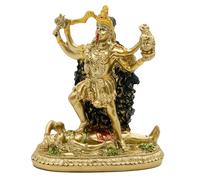 alikiki Estatua de Oro Antiguo del Dios hindú Kali, ídolo Indio Murti Pooja, artículo Kali Maa, Figura para el hogar, Templo, mandir decoración, religión, puja, artículo de decoración