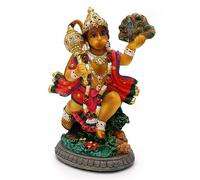 alikiki Estatua hindú de Dios Volador Hanuman - 5.3 Pulgadas de Alto, Regalo Indio Diwali, Navratri, Dussehra, entrevistas de Trabajo, Boda, Regreso al Templo