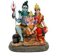 alikiki Krishna Culture - Estatua de la Familia Shiva (6 Pulgadas)